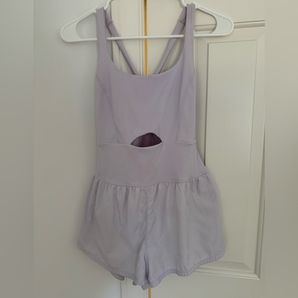 FP Movement Free People Righteous Runsie Romper S Tank Shorts Lilac Purple - Picture 3 of 3